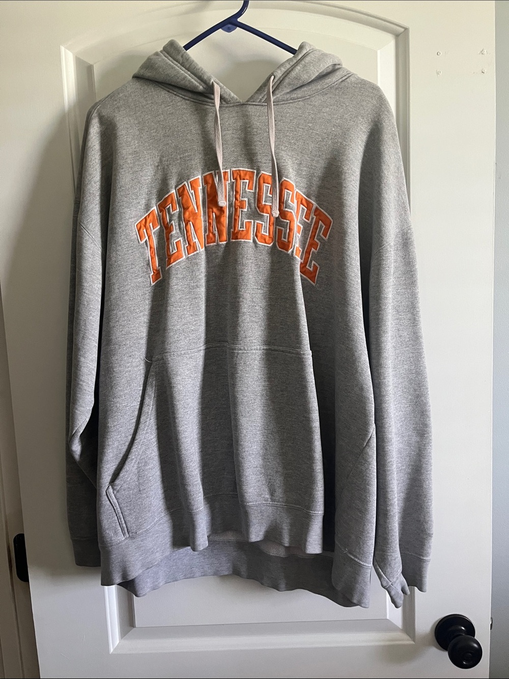 Tennessee Grey Hooded Sweatshirt with Orange Logo